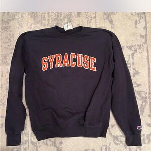 Champion Syracuse Black Crewneck Sweater